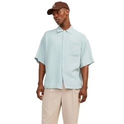 риза,с,къс,ръкав,мъжки,ризи,jack,&,jones,john,short,sleeve,shirt,gray,mist,(white)