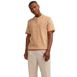 мъжки,блузи,с,яка,jack,&,jones,jones,short,sleeve,polo,sunburn,stripes,w.,sand,+,pristine,(brown)
