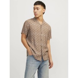 риза,с,къс,ръкав,мъжки,ризи,jack,&,jones,lincoln,short,sleeve,shirt,brown,(cub,aop,comfort,fit)