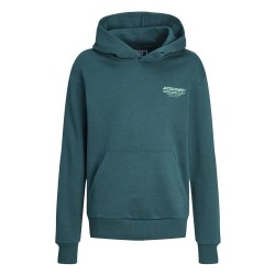 суичър,детски,блузи,jack,&,jones,olive,hoodie,green,(deep,teal,print,jack&jones,loose,fit)