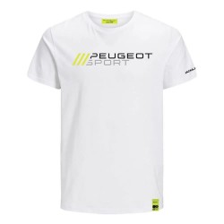 тениска,мъжки,тениски,jack,&,jones,peugeot,logo,short,sleeve,t,shirt,white,(white)