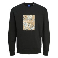 блуза,мъжки,пуловери,jack,&,jones,sequoia,sweatshirt,black,(black)
