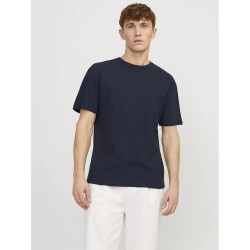 тениска,мъжки,тениски,jack,&,jones,soft,linen,short,sleeve,t,shirt,blue,(night,sky)
