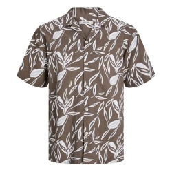 риза,с,къс,ръкав,мъжки,ризи,jack,&,jones,summer,leaf,short,sleeve,shirt,coffee,quartz,fit,relaxed,fit,(brown)