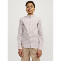 риза,с,дълъг,ръкав,детски,ризи,jack,&,jones,summer,long,sleeve,shirt,crockery,(beige)