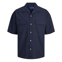 риза,с,къс,ръкав,мъжки,ризи,jack,&,jones,summer,short,sleeve,shirt,blue,(navy,blazer)