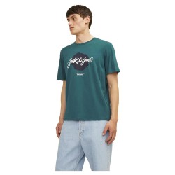 Тениска Jack & jones Tiley short sleeve T-shirt - Green (Deep Teal) тениска,мъжки,тениски,дамски,тениски,jack,&,jones,tiley,short,sleeve,t,shirt,green,(deep,teal)