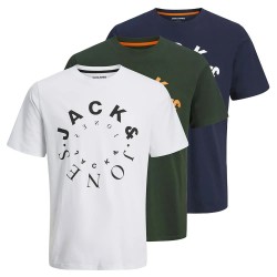 тениска,детски,тениски,jack,&,jones,warrior,short,sleeve,t,shirt,3,units,multicolor,(mountain,view,pack,w.,navy,blazer+white)