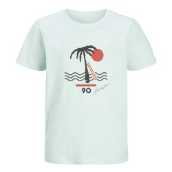 тениска,детски,тениски,jack,&,jones,wave,short,sleeve,t,shirt,bleached,aqua,(white)