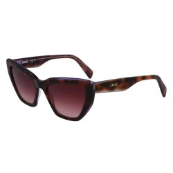 слънчеви,очила,слънчеви,очила,liu·jo,794s,sunglasses,dark,tortoise,violet,(brown,black)