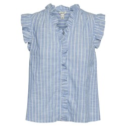 риза,с,къс,ръкав,дамски,блузи,дамски,ризи,vero,moda,kaori,short,sleeve,shirt,blue,(cornflower,blue,stripes,cloud,dancer)