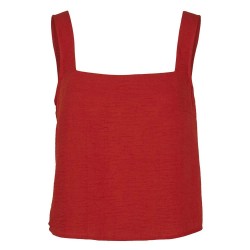 тениска,дамски,тениски,vero,moda,kita,sleeveless,t,shirt,red,(aura,orange)