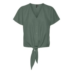 дамски,блузи,дамски,ризи,vero,moda,melony,short,sleeve,blouse,green,(laurel,wreath)