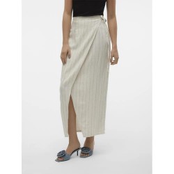пола,дамски,поли,и,рокли,vero,moda,mindy,long,skirt,beige,(oatmeal,stripes,grey)