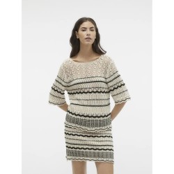 тениска,дамски,тениски,vero,moda,minou,short,sleeve,t,shirt,beige,(birch,detail,w.,black)