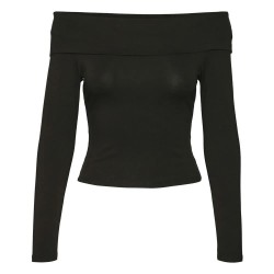тениска,дамски,тениски,vero,moda,theodosia,long,sleeve,t,shirt,black,(black)