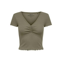 фланелка,с,къс,ръкав,дамски,топове,only,betty,short,sleeve,top,mermaid,(green)