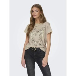 тениска,дамски,тениски,only,flora,res,short,sleeve,t,shirt,beige,(white,pepper,print,flower)