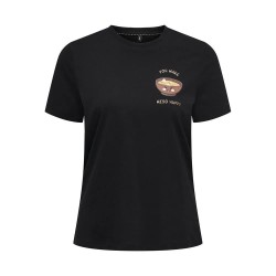 тениска,дамски,тениски,only,gurli,life,reg,short,sleeve,t,shirt,black,print,miso,(black)