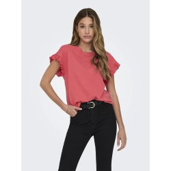 тениска,дамски,тениски,only,iris,short,sleeve,t,shirt,pink,(rose,of,sharon)