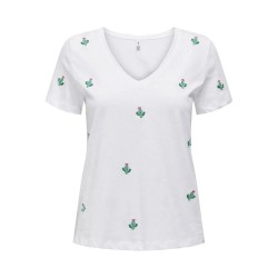 тениска,дамски,тениски,only,ketty,life,short,sleeve,t,shirt,bright,white,aop,cactus,(white)