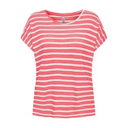 тениска,дамски,тениски,only,susie,short,sleeve,t,shirt,pink,(coral,paradise,stripes,cloud,dancer+frosted,almond)