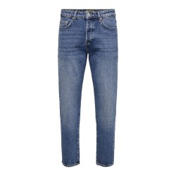 дънки,мъжки,панталони,only,&,sons,yoke,mb,9360,dot,tapered,fit,jeans,blue