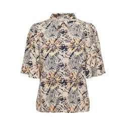 риза,с,къс,ръкав,дамски,блузи,дамски,ризи,jdy,gaya,life,short,sleeve,shirt,beige,(eggnog,aop,aura)