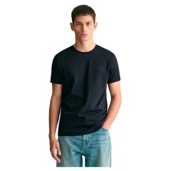 тениска,мъжки,тениски,gant,contrast,logo,short,sleeve,t,shirt,black