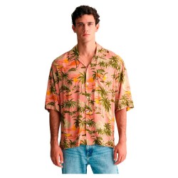 риза,с,къс,ръкав,мъжки,ризи,gant,rel,viscose,hawaii,print,short,sleeve,shirt,multicolor