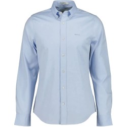 риза,с,дълъг,ръкав,мъжки,ризи,gant,slim,pinpoint,oxford,long,sleeve,shirt,light,blue,(blue)