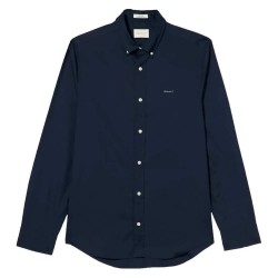 риза,с,дълъг,ръкав,мъжки,ризи,gant,slim,pinpoint,oxford,long,sleeve,shirt,marine,(blue)