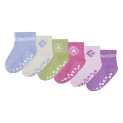 детски,чорапи,мъжки,чорапи,дамски,чорапи,converse,kids,nc0305,short,socks,6,pairs,multicolor,(mystic,sky)