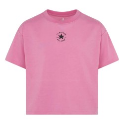 Детска тениска Converse kids Chuck Patch Boxy short sleeve T-shirt - Pink (Oops Pink) детска,тениска,мъжки,тениски,дамски,тениски,converse,kids,chuck,patch,boxy,short,sleeve,t,shirt,pink,(oops,pink)