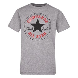 Детска тениска Converse kids Chuck Patch short sleeve T-shirt - Grey (Dk Grey Heather) детска,тениска,мъжки,тениски,дамски,тениски,converse,kids,chuck,patch,short,sleeve,t,shirt,grey,(dk,grey,heather)