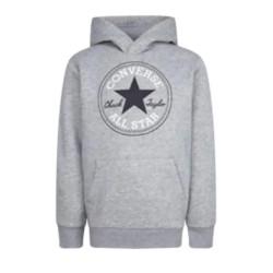Детски суичър Converse kids Fleece Ctp Core Po hoodie - Grey (Dk Grey Heather) детски,суичър,детски,блузи,converse,kids,fleece,ctp,core,po,hoodie,grey,(dk,grey,heather)