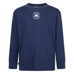 детска,тениска,мъжки,тениски,дамски,тениски,converse,kids,sustainable,core,long,sleeve,t,shirt,blue,(navy)