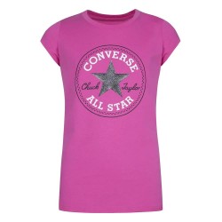 Детска тениска Converse kids Timels Chuck Patch short sleeve T-shirt - Pink (Mod Pink) детска,тениска,мъжки,тениски,дамски,тениски,converse,kids,timels,chuck,patch,short,sleeve,t,shirt,pink,(mod,pink)