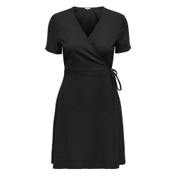 рокля,дамски,поли,и,рокли,only,addiction,caro,short,sleeve,short,dress,black