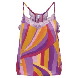 тениска,дамски,тениски,only,felicia,lace,sleeveless,t,shirt,multicolor,(bright,rose,aop,occ,stripe)