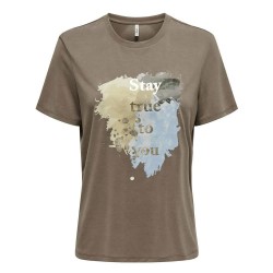 тениска,дамски,тениски,only,free,life,short,sleeve,t,shirt,brown,(walnut,print,stay,true)
