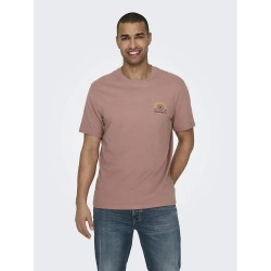тениска,мъжки,тениски,only,&,sons,manuel,life,short,sleeve,t,shirt,brown,(burlwood)