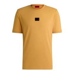 тениска,мъжки,тениски,hugo,diragolino,gel,10266060,short,sleeve,t,shirt,gold,(yellow)
