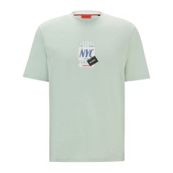 тениска,мъжки,тениски,hugo,ditroso,10260122,short,sleeve,t,shirt,green