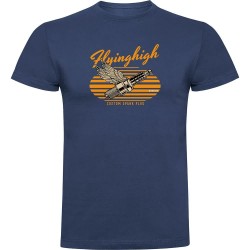 тениска,мъжки,тениски,kruskis,fliyinghigh,short,sleeve,t,shirt,denim,blue,(blue)