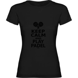 тениска,дамски,тениски,kruskis,keep,calm,and,play,padel,short,sleeve,t,shirt,black,(black)
