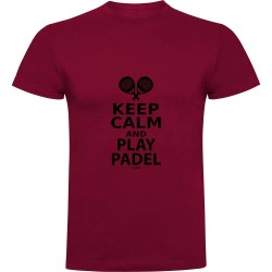 тениска,мъжки,тениски,kruskis,keep,calm,and,play,padel,short,sleeve,t,shirt,red,(dark,red)