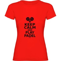 тениска,дамски,тениски,kruskis,keep,calm,and,play,padel,short,sleeve,t,shirt,red,(red)
