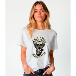 Тениска Kruskis Motorcycles Co short sleeve T-shirt - White (White) тениска,дамски,тениски,kruskis,motorcycles,co,short,sleeve,t,shirt,white,(white)