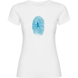 тениска,дамски,тениски,kruskis,padel,fingerprint,short,sleeve,t,shirt,white